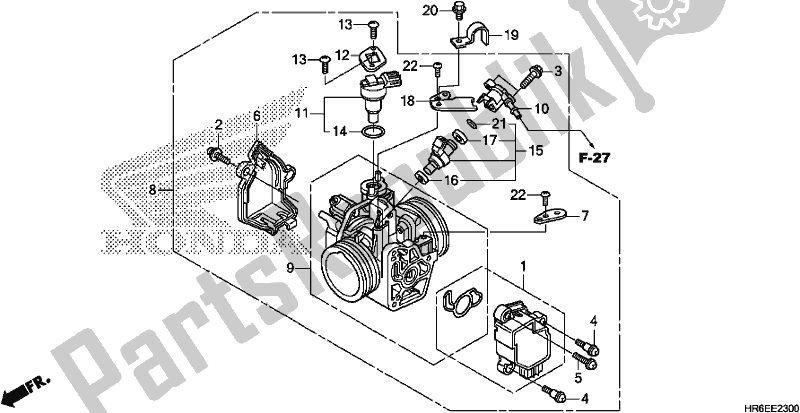 Todas las partes para Cuerpo Del Acelerador de Honda TRX 500 FA7 2018