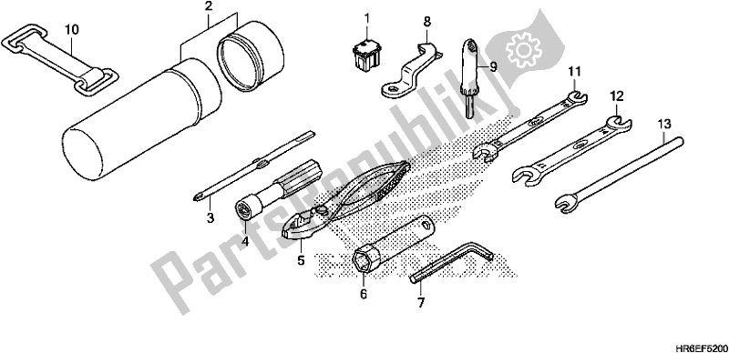 Toutes les pièces pour le Outils du Honda TRX 500 FA7 2018