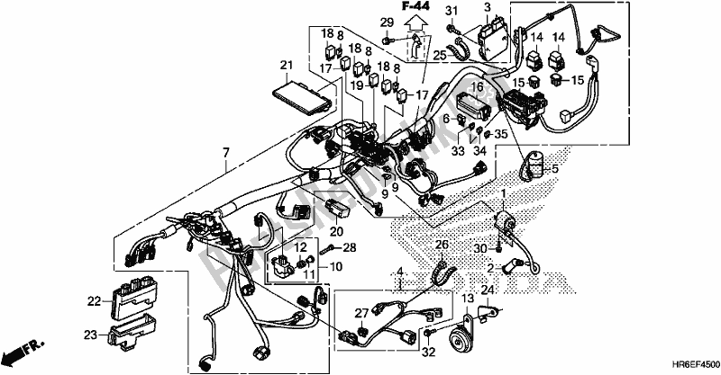 Todas las partes para Arnés De Cables de Honda TRX 500 FA7 2018