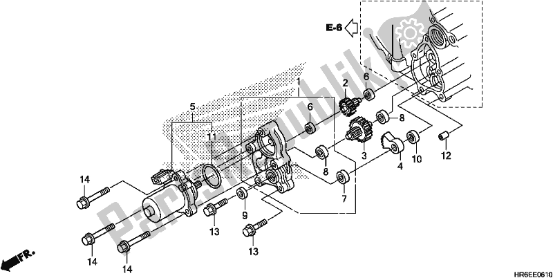 Todas las partes para Motor De Control de Honda TRX 500 FA7 2019