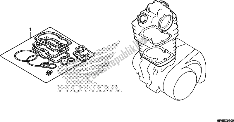 Todas las partes para Kit De Juntas A de Honda TRX 500 FA7 2019