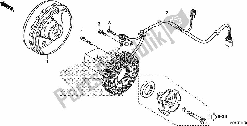 Todas las partes para Generador de Honda TRX 500 FM1 2017