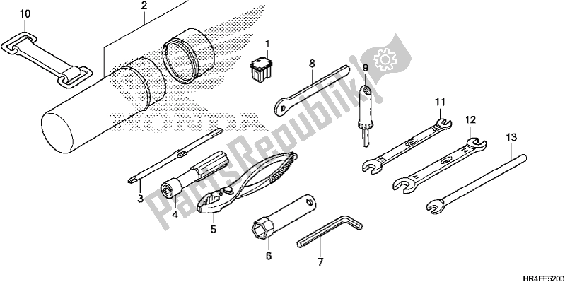 Todas las partes para Herramientas de Honda TRX 500 FM1 2017