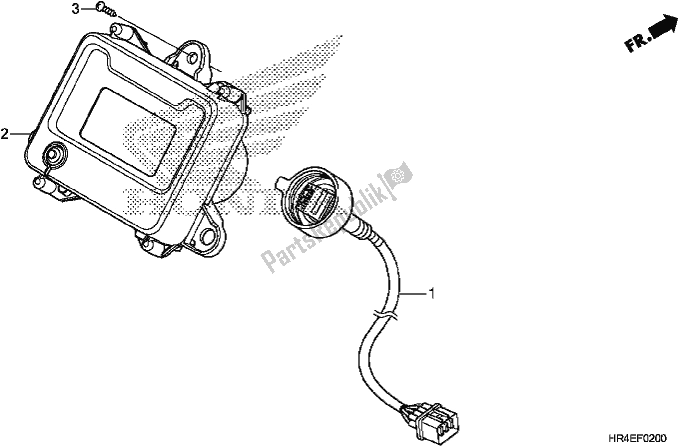 All parts for the Meter of the Honda TRX 500 FM2 2017