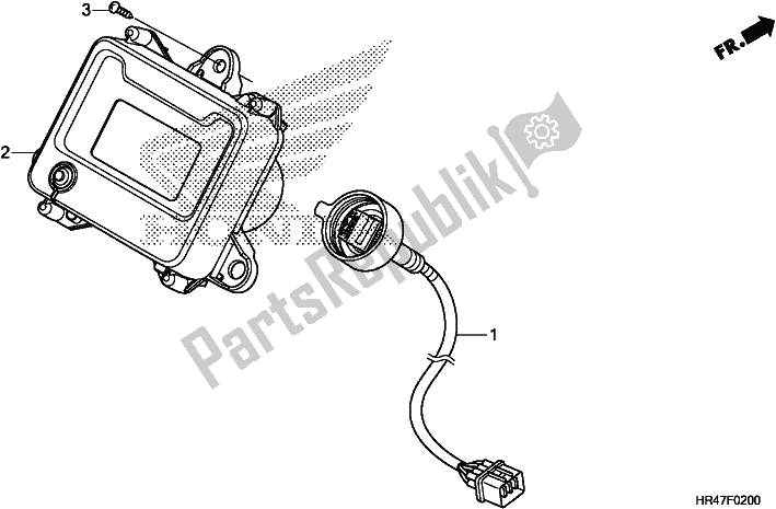 All parts for the Meter of the Honda TRX 500 FM2 2018