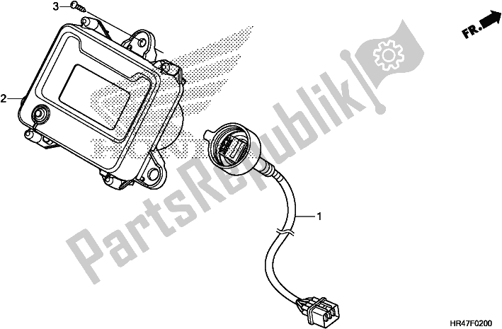 All parts for the Meter of the Honda TRX 500 FM2 2019