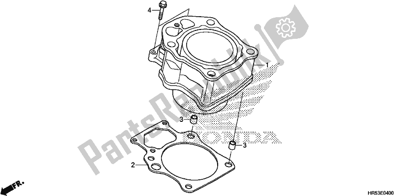 Tutte le parti per il Cilindro del Honda TRX 500 FM6 2018