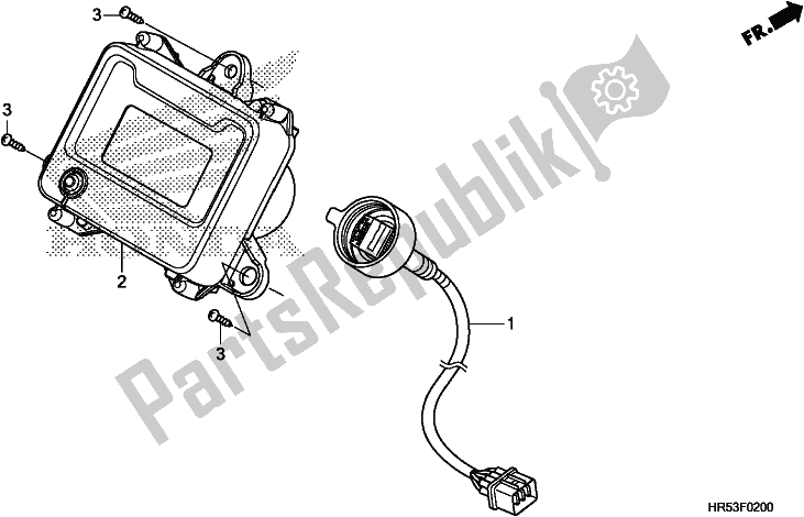 All parts for the Meter of the Honda TRX 500 FM6 2018