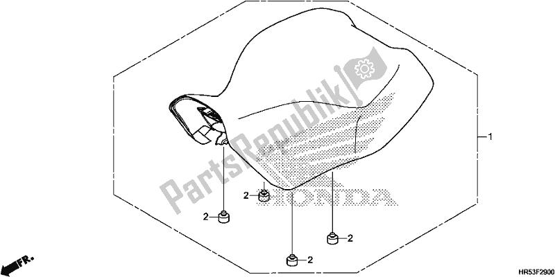 Alle onderdelen voor de Stoel van de Honda TRX 500 FM6 2018