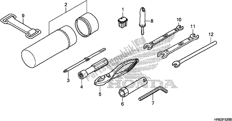 Toutes les pièces pour le Outils du Honda TRX 500 FM6 2018