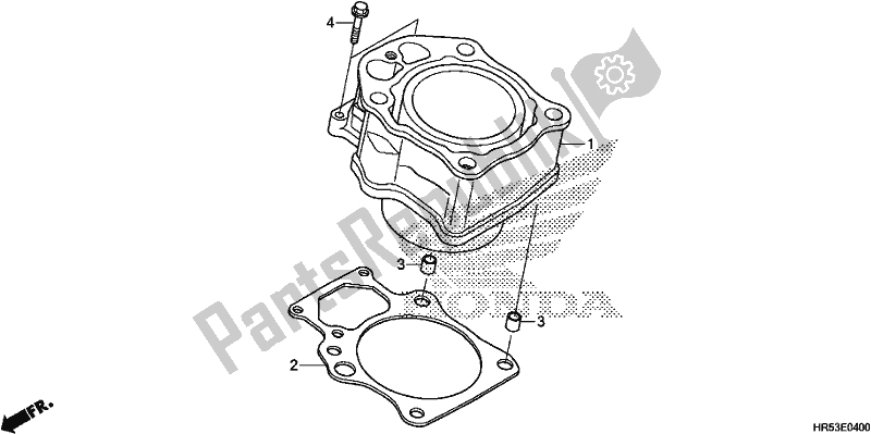 Tutte le parti per il Cilindro del Honda TRX 500 FM6 2019