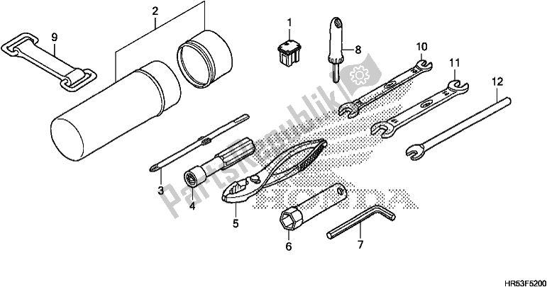 Todas las partes para Herramientas de Honda TRX 500 FM6 2019