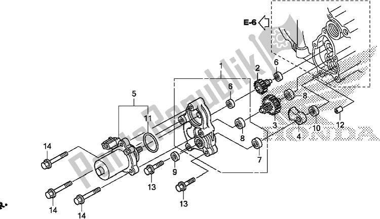 Todas las partes para Motor De Control de Honda TRX 520 FA6 2020