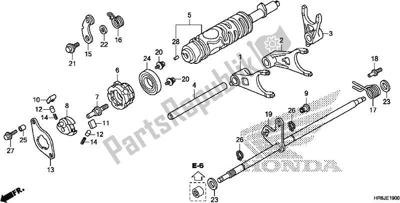 Todas las partes para Horquilla De Cambio De Marchas de Honda TRX 520 FA6 2020