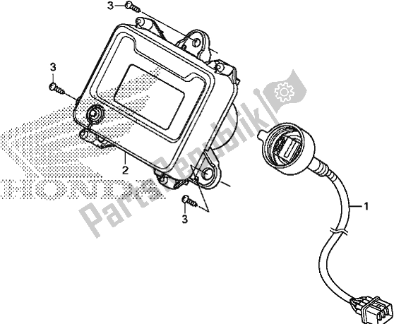 All parts for the Meter of the Honda TRX 520 FA6 2020