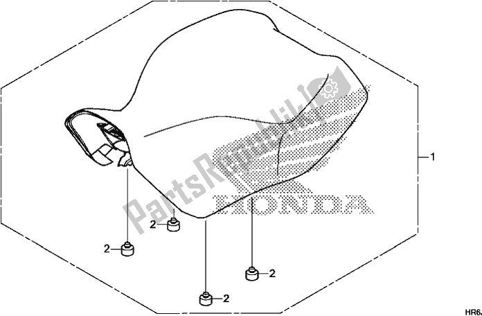 Todas las partes para Asiento de Honda TRX 520 FA6 2020