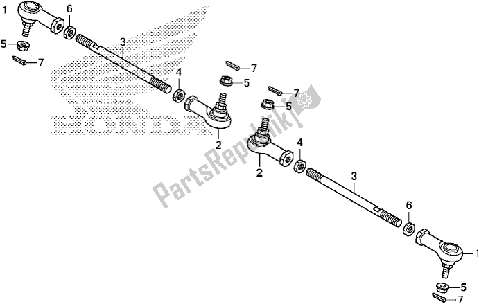 All parts for the Tie Rod of the Honda TRX 520 FA6 2020