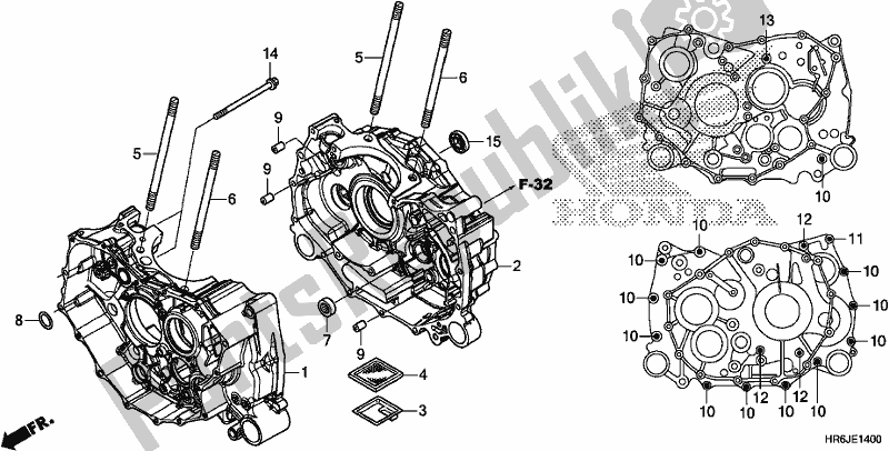 Tutte le parti per il Carter del Honda TRX 520 FA7 2020