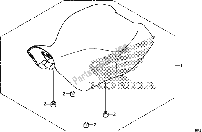 Toutes les pièces pour le Siège du Honda TRX 520 FA7 2020