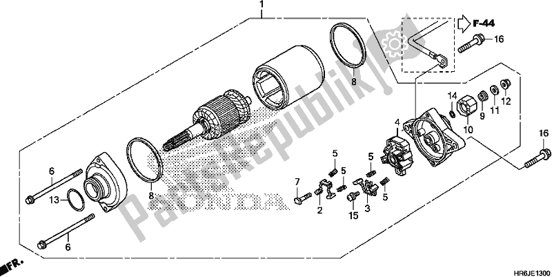 Tutte le parti per il Motorino Di Avviamento del Honda TRX 520 FA7 2020