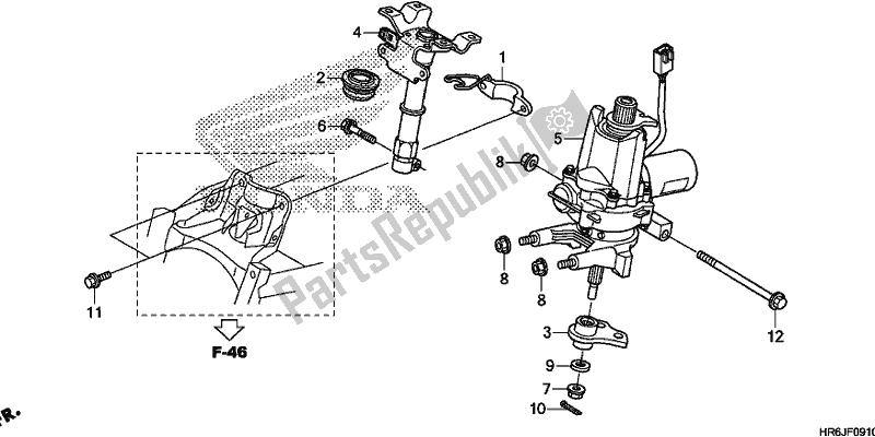 Wszystkie części do Wa? Kierownicy Honda TRX 520 FA7 2020