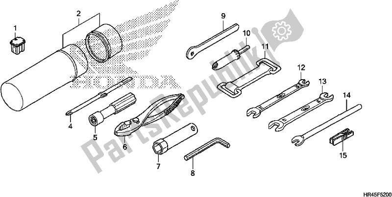 Todas las partes para Herramientas de Honda TRX 520 FE1 2020