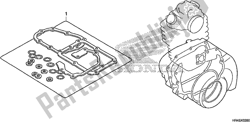 Todas as partes de Kit De Junta B do Honda TRX 520 FE2 2020