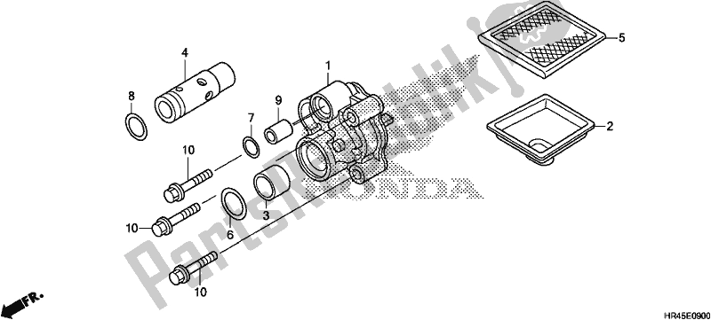 Alle onderdelen voor de Oliepomp van de Honda TRX 520 FE2 2020
