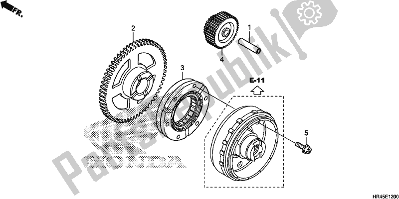 Todas las partes para Equipo De Arranque de Honda TRX 520 FE2 2020