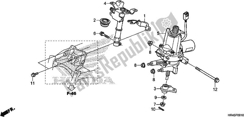 Todas las partes para Steering Shaft (eps) de Honda TRX 520 FE2 2020