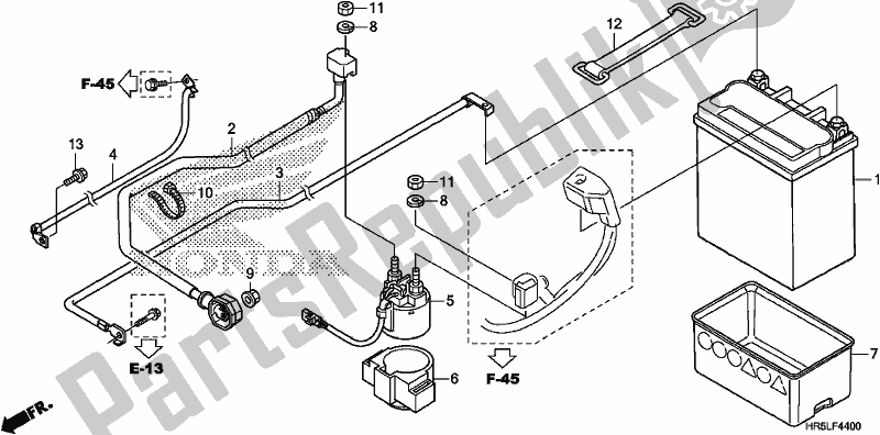 Tutte le parti per il Batteria del Honda TRX 520 FM6 2020