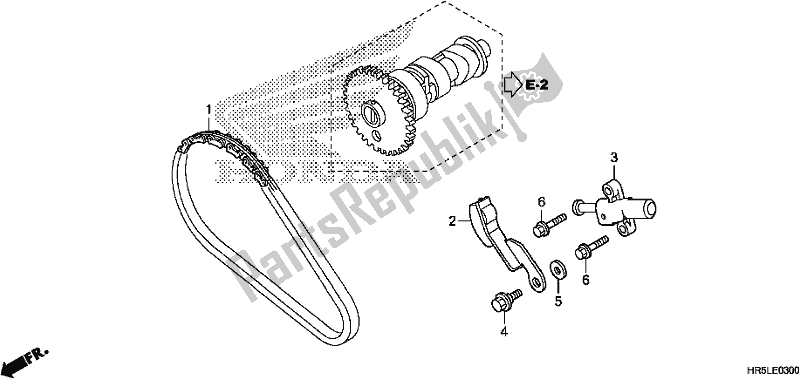 Tutte le parti per il Catena Della Camma / Tenditore del Honda TRX 520 FM6 2020