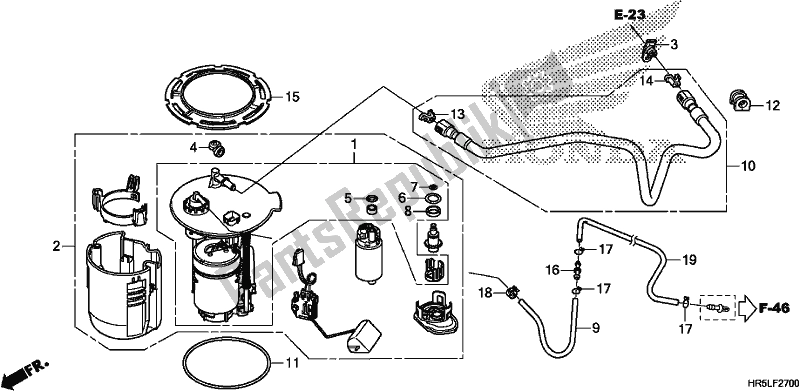 Tutte le parti per il Pompa Di Benzina del Honda TRX 520 FM6 2020