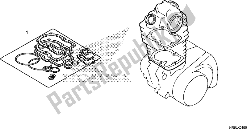 All parts for the Gasket Kit A of the Honda TRX 520 FM6 2020