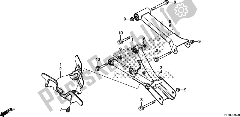 Tutte le parti per il Braccio Posteriore del Honda TRX 520 FM6 2020