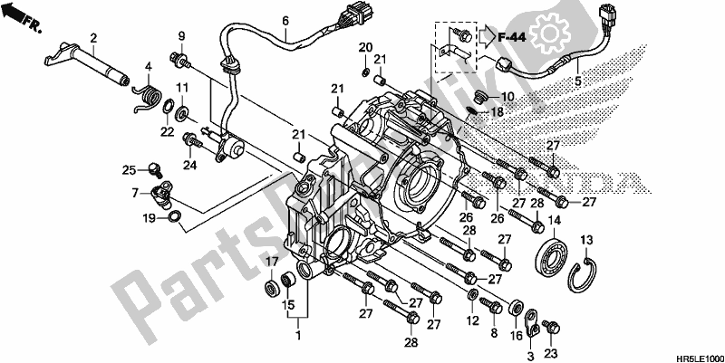 Wszystkie części do Tylna Pokrywa Skrzyni Korbowej Honda TRX 520 FM6 2020