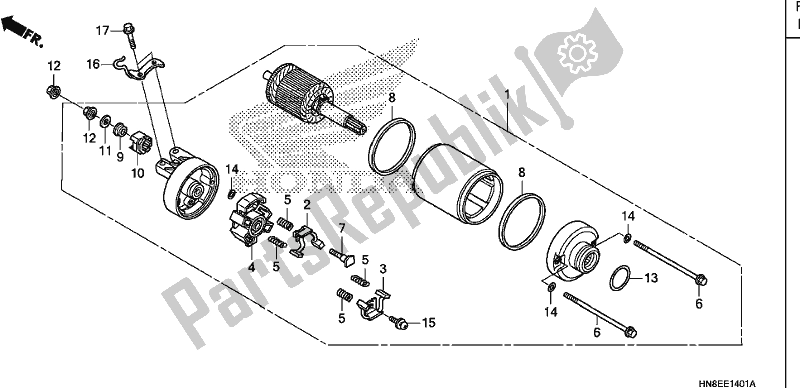 Todas las partes para Motor De Arranque (2) de Honda TRX 680 FA 2019