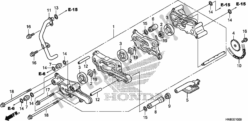 Todas las partes para Bomba De Aceite de Honda TRX 680 FA 2020