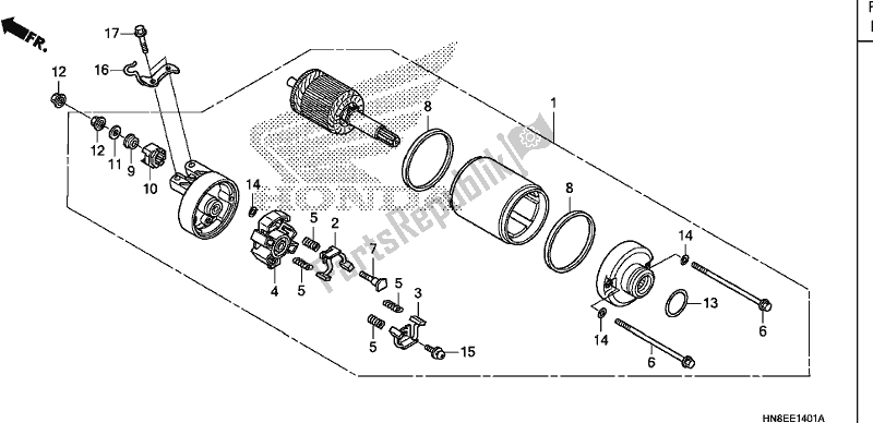 Todas las partes para Motor De Arranque (2) de Honda TRX 680 FA 2020