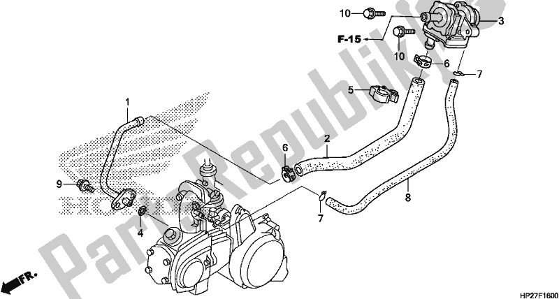 All parts for the Air Suction Valve of the Honda TRX 90X Sportrax 2017