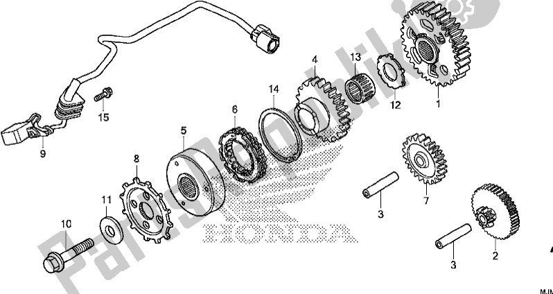 Todas las partes para Embrague De Arranque de Honda VFR 800F 2017