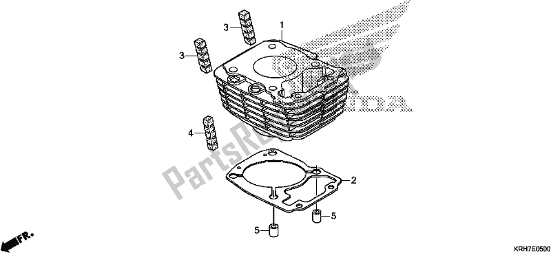 Tutte le parti per il Cilindro del Honda XR 150 LEK 2018