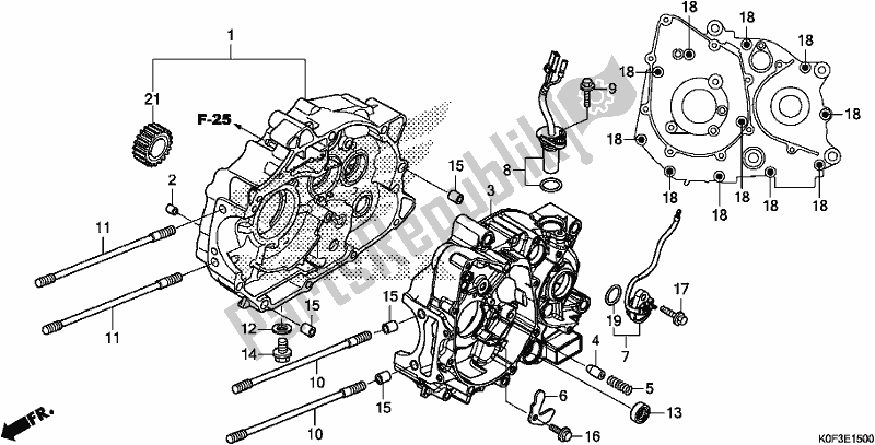 Alle onderdelen voor de Carter van de Honda Z 125 MA Monkey 2020