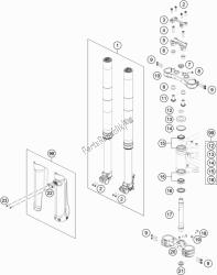 forcella anteriore, pinza tripla