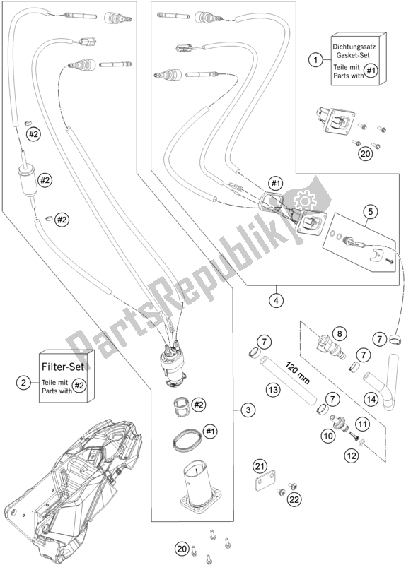 Tutte le parti per il Pompa Di Benzina del Husqvarna 701 Enduro EU 2017