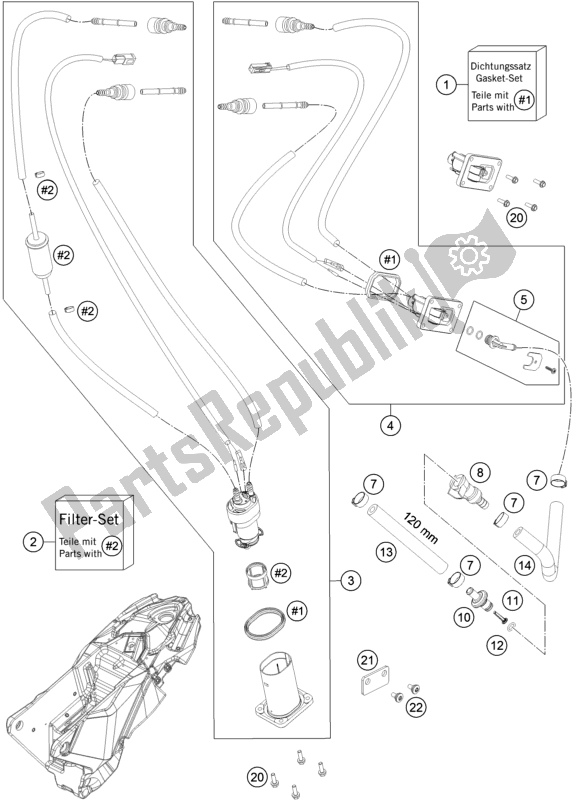 All parts for the Fuel Pump of the Husqvarna 701 Enduro EU 2018