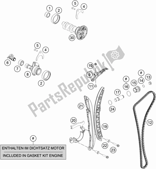 Tutte le parti per il Unità Di Cronometraggio del Husqvarna 701 Enduro EU 2018