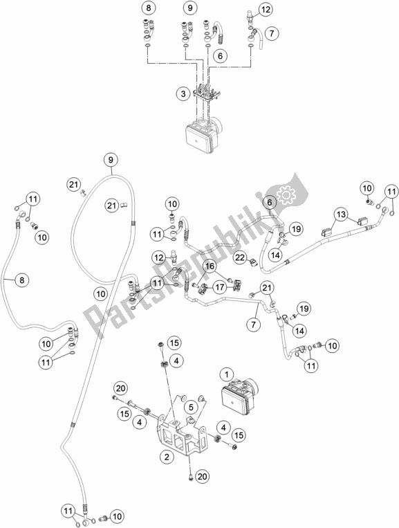 Wszystkie części do System Przeciwblokuj? Cy Abs Husqvarna 701 Enduro EU 2019