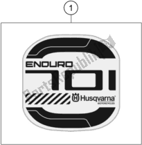 Todas las partes para Etiqueta de Husqvarna 701 Enduro EU 2019