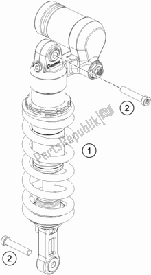 Tutte le parti per il Ammortizzatore del Husqvarna 701 Enduro EU 2021